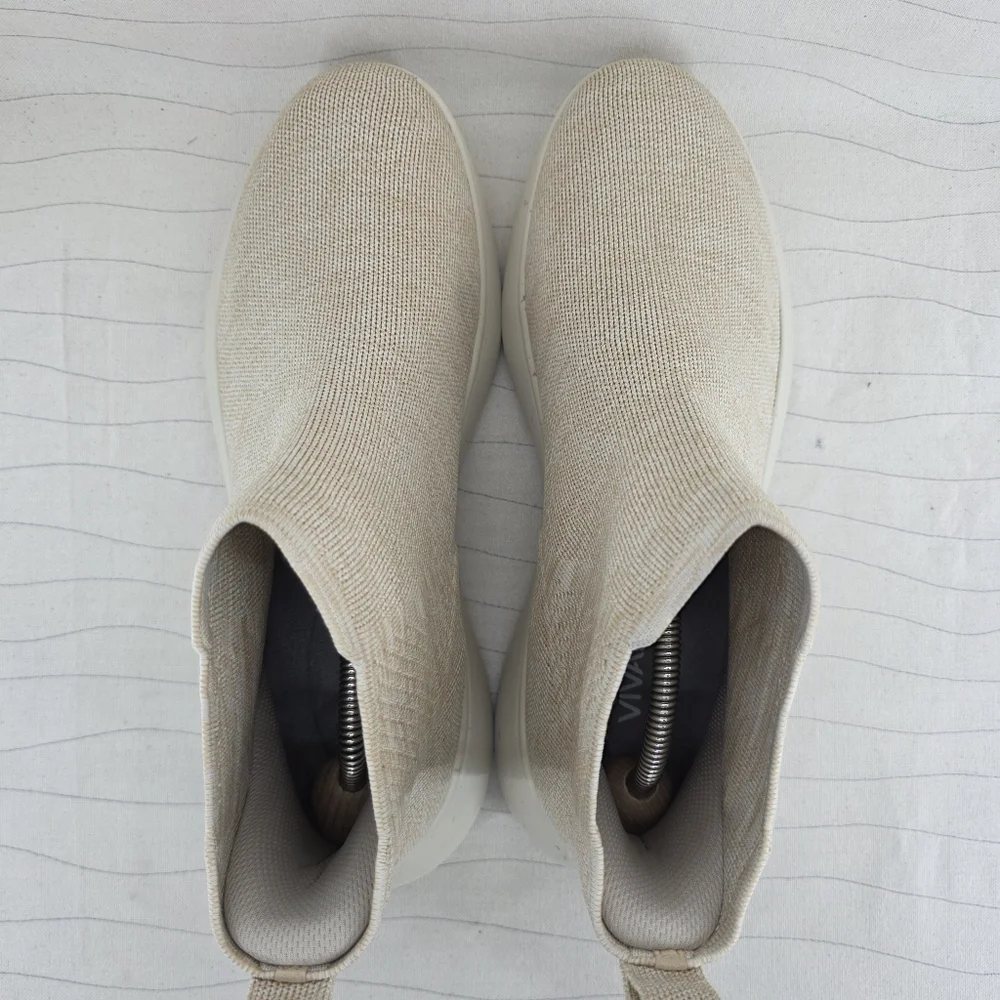 VIVAIA Womens Delilah Knit Pull-On Sand/Tan Boots Shoes Size 45 EU (13 US)